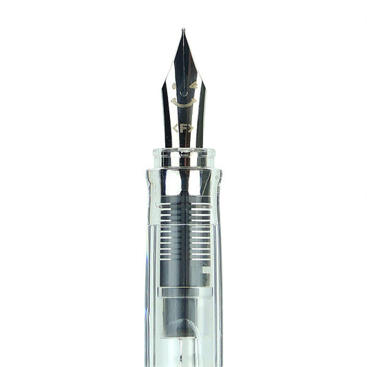 Pilot Kakuno Smiley Face Fountain Pen - Clear Body image 2